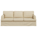 Sofa Creme 201 x 80 x 85 cm Stof