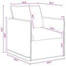 Sofa Mørkegrå 75 x 82 x 85 cm Stof