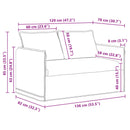 Sofa Mørkegrå 136 x 82 x 85 cm Stof
