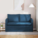 Sofa Blå 136 x 82 x 85 cm Stof