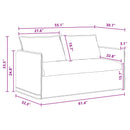 Sofa Mørkegrå 156 x 82 x 85 cm Stof