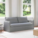 Sofa Lysegrå 196 x 82 x 85 cm Stof
