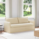 Sofa Creme 196 x 82 x 85 cm Stof