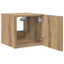 TV vægskab med LED Artisan eg 30,5 x 35 x 30 cm Konstrueret træ