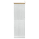 Garderober med hylde Hvid 55 x 52 x 170 cm Massiv fyrretræ