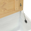 storage box med skuffe Hvid 90 x 78 x 45 cm Massiv fyrretræ
