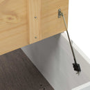 storage box med hylde Hvid 78 x 78 x 45 cm Massiv fyrretræ