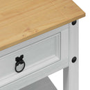 Sofabord med skuffe Hvid 100 x 48 x 45 cm Massivt fyrretræ