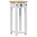 Planteholder Hvid 30 x 30 x 73 cm Massiv fyrretræ