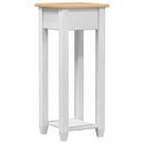 Planteholder Hvid 30 x 30 x 73 cm Massiv fyrretræ