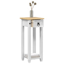 Planteholder Hvid 30 x 30 x 73 cm Massiv fyrretræ