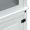 Display Skab Hvid 103.5 x 42 x 180 cm Massiv fyrretræ