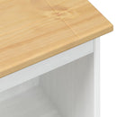 Bogreol Hvid 46 x 29 x 100 cm Massiv fyrretræ