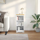 Bogreol Hvid 46 x 29 x 100 cm Massiv fyrretræ