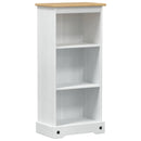 Bogreol Hvid 46 x 29 x 100 cm Massiv fyrretræ