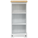 Bogreol Hvid 46 x 29 x 100 cm Massiv fyrretræ