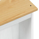 Bogreol Hvid 46 x 20 x 170 cm Massiv fyrretræ