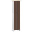 Bogreol Hvid 46 x 20 x 170 cm Massiv fyrretræ