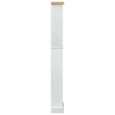 Bogreol Hvid 46 x 20 x 170 cm Massiv fyrretræ
