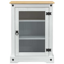 HiFi skab Hvid 60 x 50 x 82 cm Massiv fyrretræ