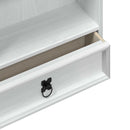 CD reol Hvid 52 x 17.5 x 103 cm Massiv fyrretræ