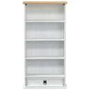 CD reol Hvid 52 x 17.5 x 103 cm Massiv fyrretræ