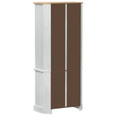 Highboard Hvid 74 x 38 x 170 cm Massiv fyrretræ