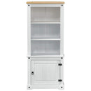 Highboard Hvid 74 x 38 x 170 cm Massiv fyrretræ