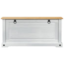 Sko skab med hylde Corona Hvid 99 x 32 x 49 cm Massiv fyrretræ