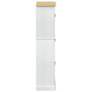 Sko skab med hylde Corona Hvid 99 x 32 x 138 cm Massiv fyrretræ