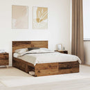 Sengestel Gammelt træ 140 x 190 cm Konstrueret træ