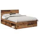 Sengestel Gammelt træ 140 x 190 cm Konstrueret træ