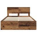 Sengestel Gammelt træ 140 x 190 cm Konstrueret træ