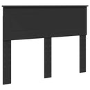 Sengestel med hovedgærde Sort 135 x 190 cm Konstrueret træ