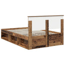 Sengestel Gammelt træ 135 x 190 cm Konstrueret træ