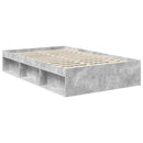 Sengestel med hovedgærde Beton 120 x 200 cm Konstrueret træ