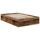 Sengestel Gammelt træ 120 x 200 cm Konstrueret træ