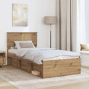 Sengestel med hovedgærde Artisan eg 75 x 190 cm Konstrueret træ
