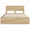 Sengestel med skuffe Sonoma eg 150 x 200 cm Ingeniørtræ
