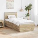 Sengestel med hovedgærde Sonoma eg 70 x 190 cm Konstrueret træ