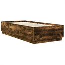 Sengestel med hovedgærde Røget eg 70 x 190 cm Konstrueret træ