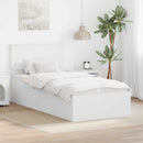 Sengestel med hovedgærde Hvid 90 x 190 cm Konstrueret træ
