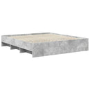 Sengestel med hovedgærde Beton Grå 180 x 200 cm Konstrueret træ