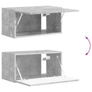 Tv vægskab sæt Vægmonteret 4 pcs Beton Grå Konstrueret træ