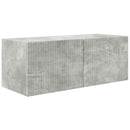 Tv vægskab sæt Vægmonteret 4 pcs Beton Grå Konstrueret træ
