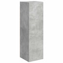 Tv vægskab sæt Vægmonteret 6 pcs Beton Grå