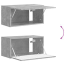 TV-møbelsæt Vægmonteret 2 pcs Beton Grå Konstrueret træ