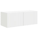 TV-møbelsæt Vægmonteret 3 pcs Hvid Konstrueret træ