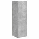 TV-møbelsæt Vægmonteret 4 pcs Beton Grå Konstrueret træ