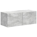 TV-møbelsæt Vægmonteret 4 pcs Beton Grå Konstrueret træ
